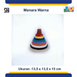 Jual Mainan Edukasi Kayu Menara Warna 082137049901