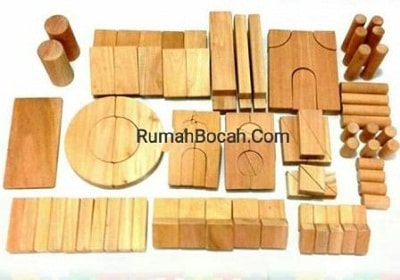 Jual Mainan Edukasi Anak Balok Natural