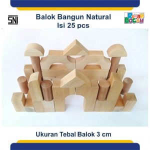 Jual Mainan Edukatif Murah Balok natural