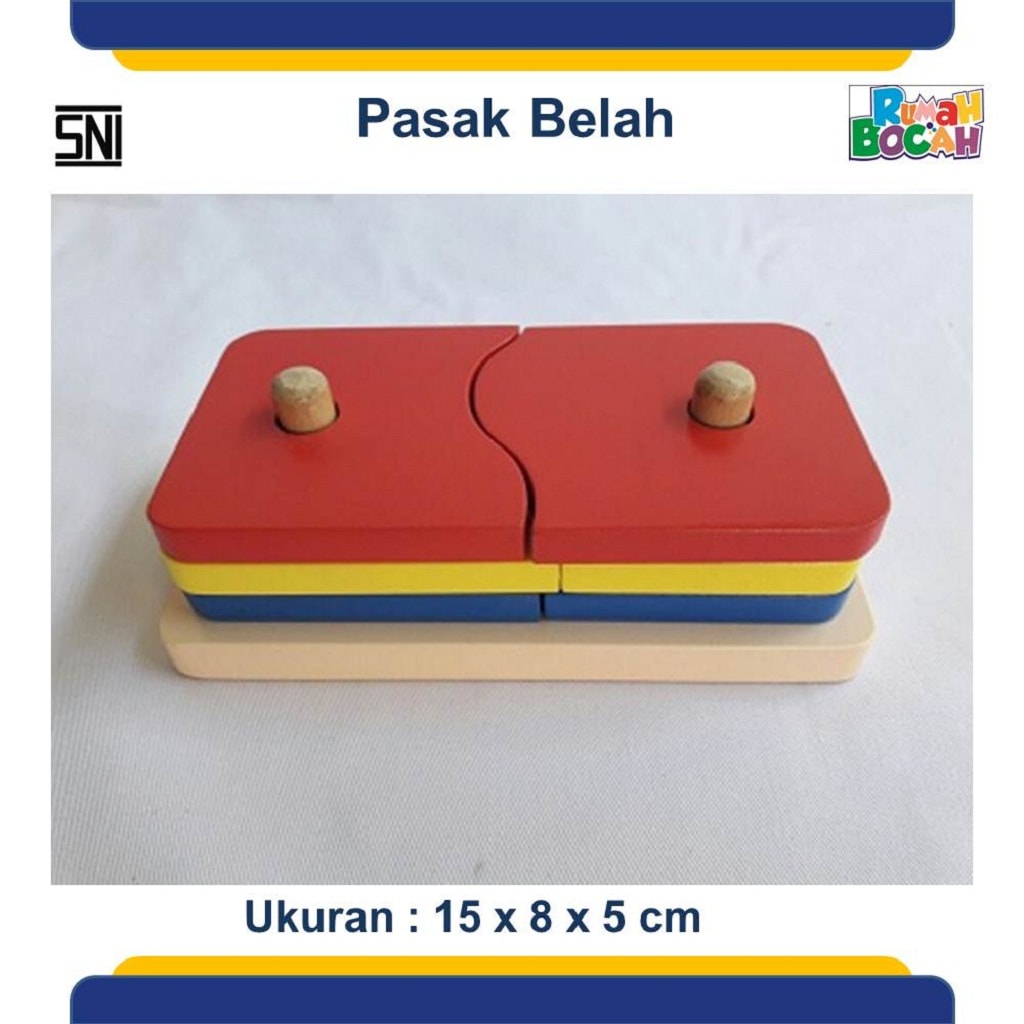Jual Mainan Edukasi Anak Menara Persegi belah