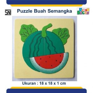 Pusat Grosir Mainan Edukasi Anak Puzzle kayu buah