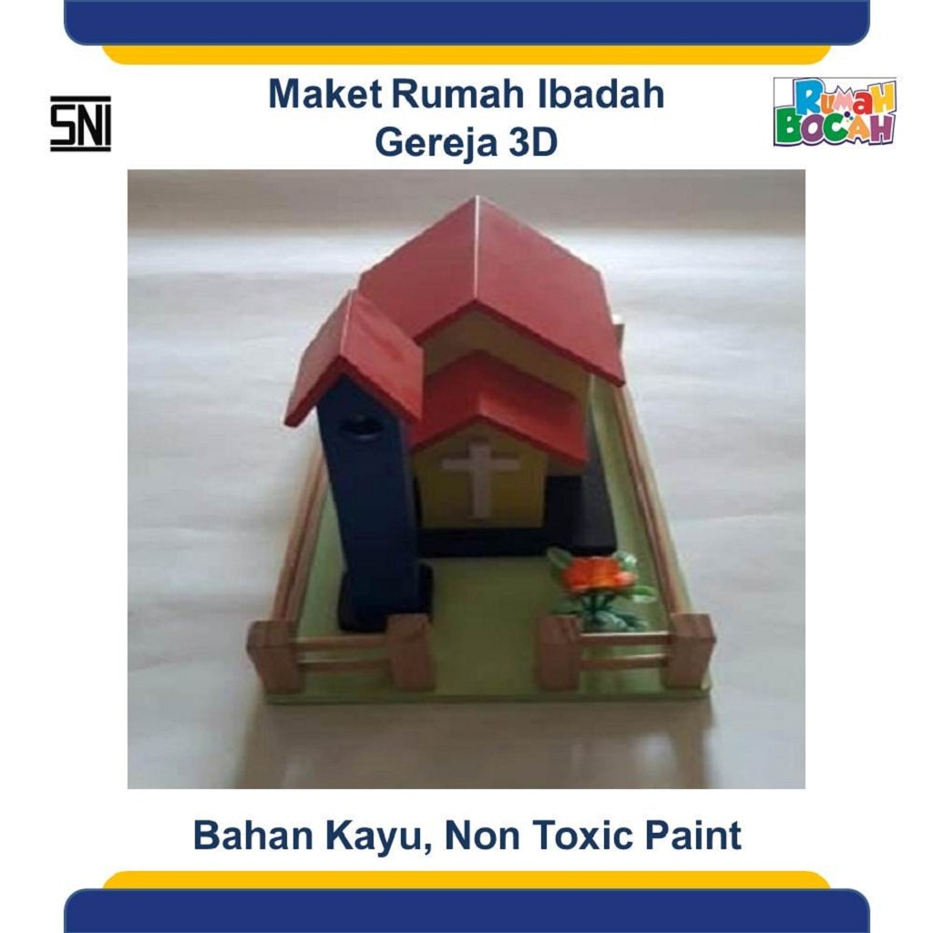 Grosir Mainan Edukatif Maket Rumah Ibadah Gereja