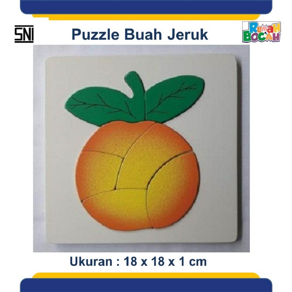 Tempat Jual Grosir Puzzle Kayu Buah Jeruk Murah