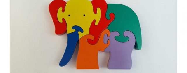 JProdusen Alat Peraga Paud Puzzle 3d Hewan Gajah