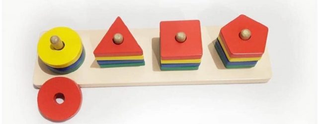 Jual Mainan Kayu Edukatif Pasak geometri