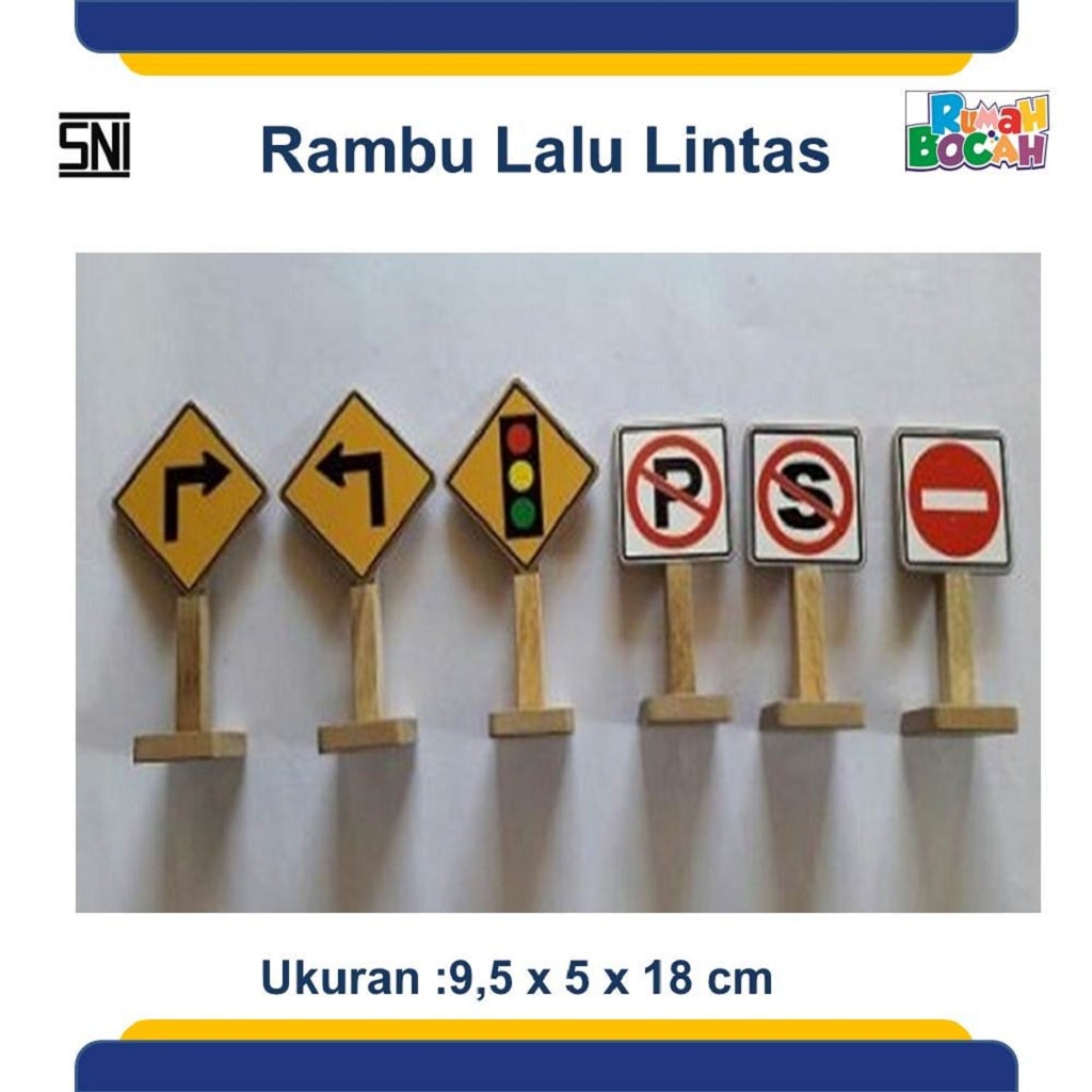 Produsen Mainan Kayu Edukatif Rambu Lalu Lintas