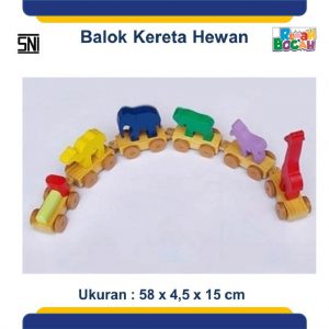 Gunakan Mainan Balok Kereta Binatang dan Rasakan Manfaatnya