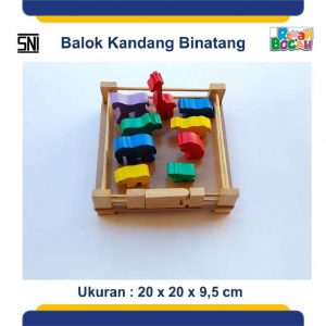 Jual Mainan Anak Edukatif Online Balok Kandang Hewan