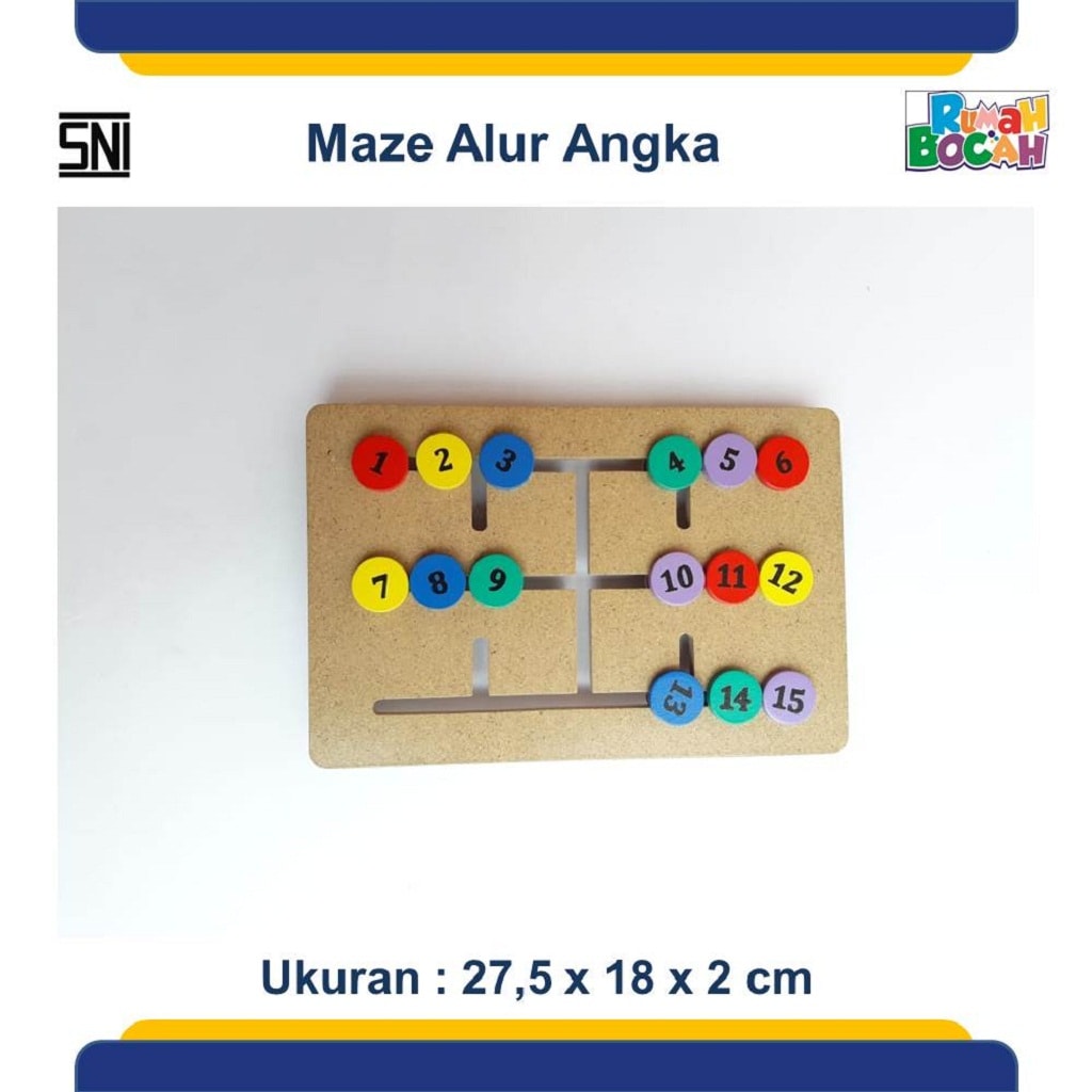 Jual Alat Peraga Edukatif Maze Alur Angka