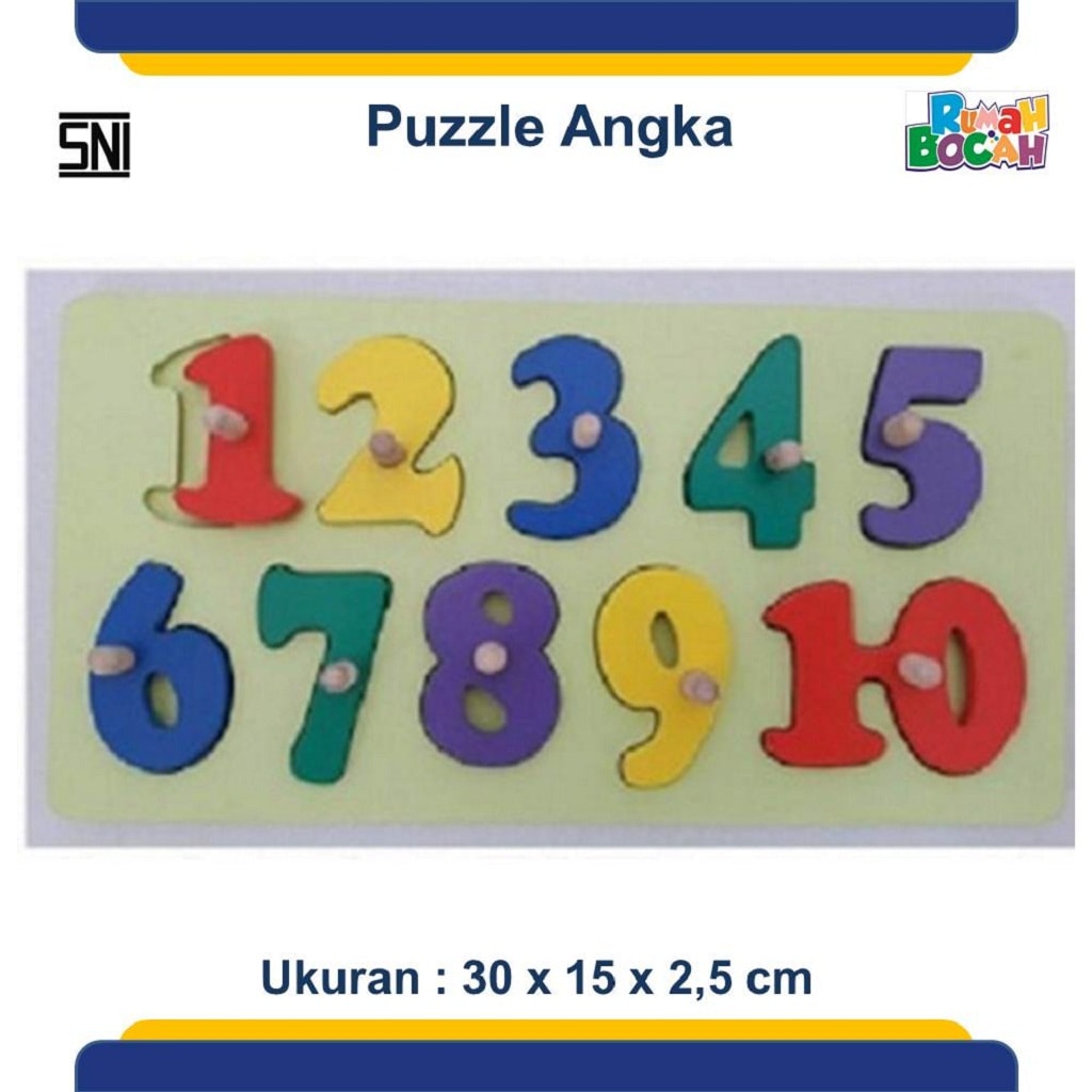 Grosir Puzzle Knob Angka Murah