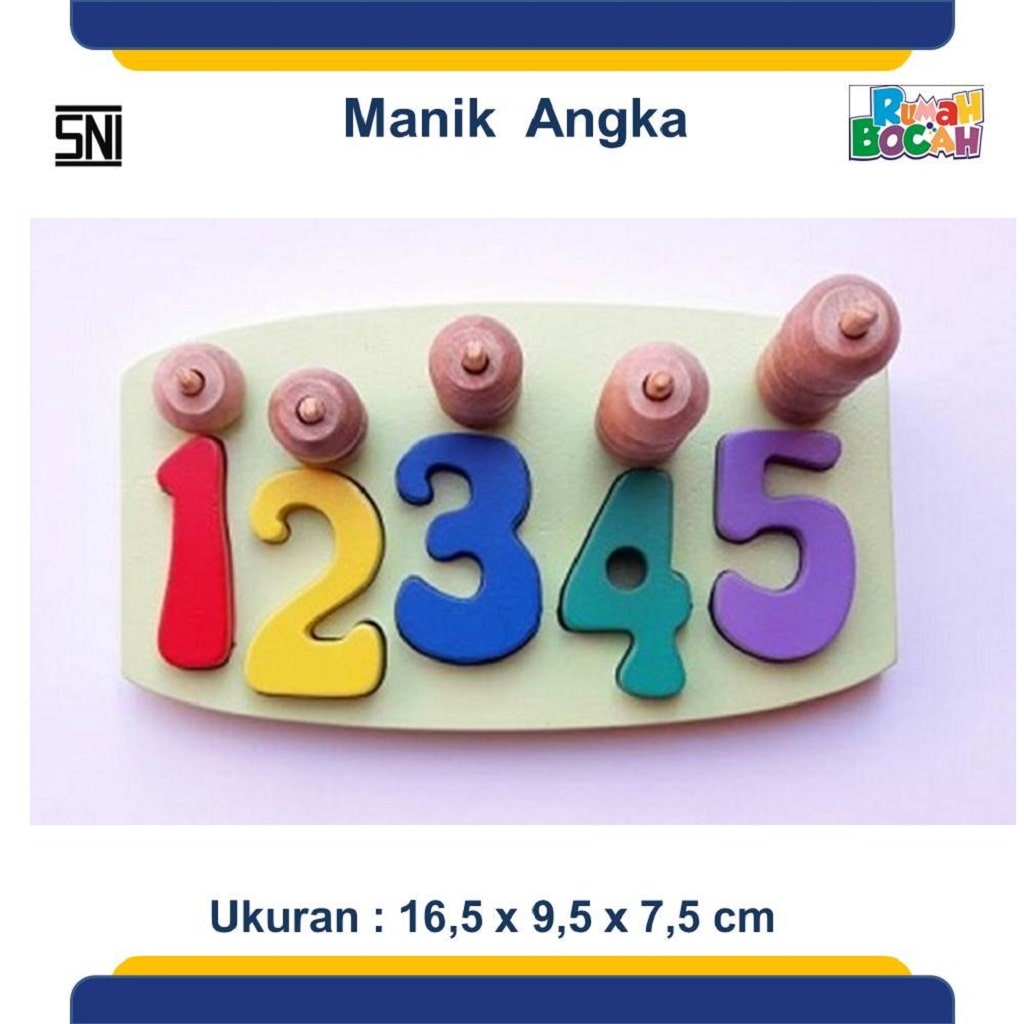 Grosir Puzzle Kayu Murah Manik Angka