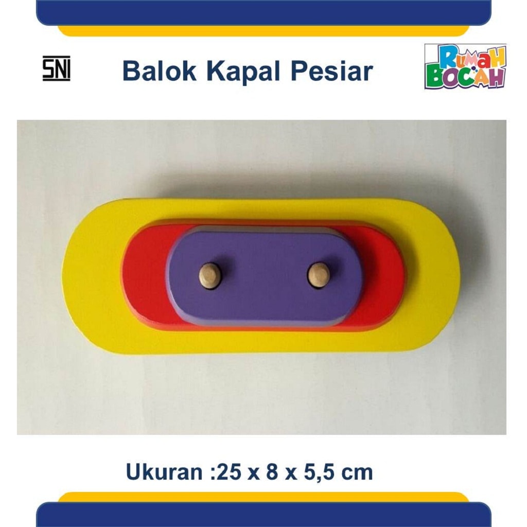 Jual Alat Permainan Edukatif Balok Kapal Pesiar