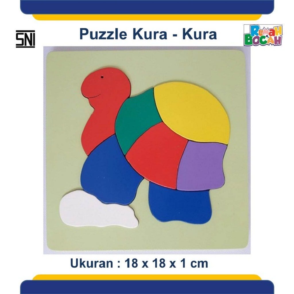 Jual Puzzle Kayu Hewan Kura - Kura