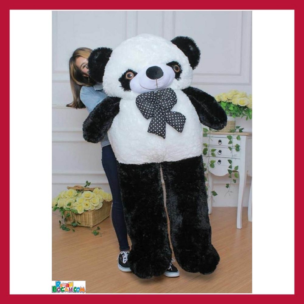 Mainan Kado Anak Remaja Perempuan Boneka Besar Jumbo 1,5 Meter Hewan Panda SPJ Bisa Dicuci SNI