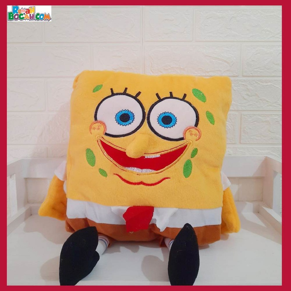 Mainan Kado Anak Remaja Sahabat Pacar Perempuan laki Laki Boneka Karakter Spongebob 45 cm-min
