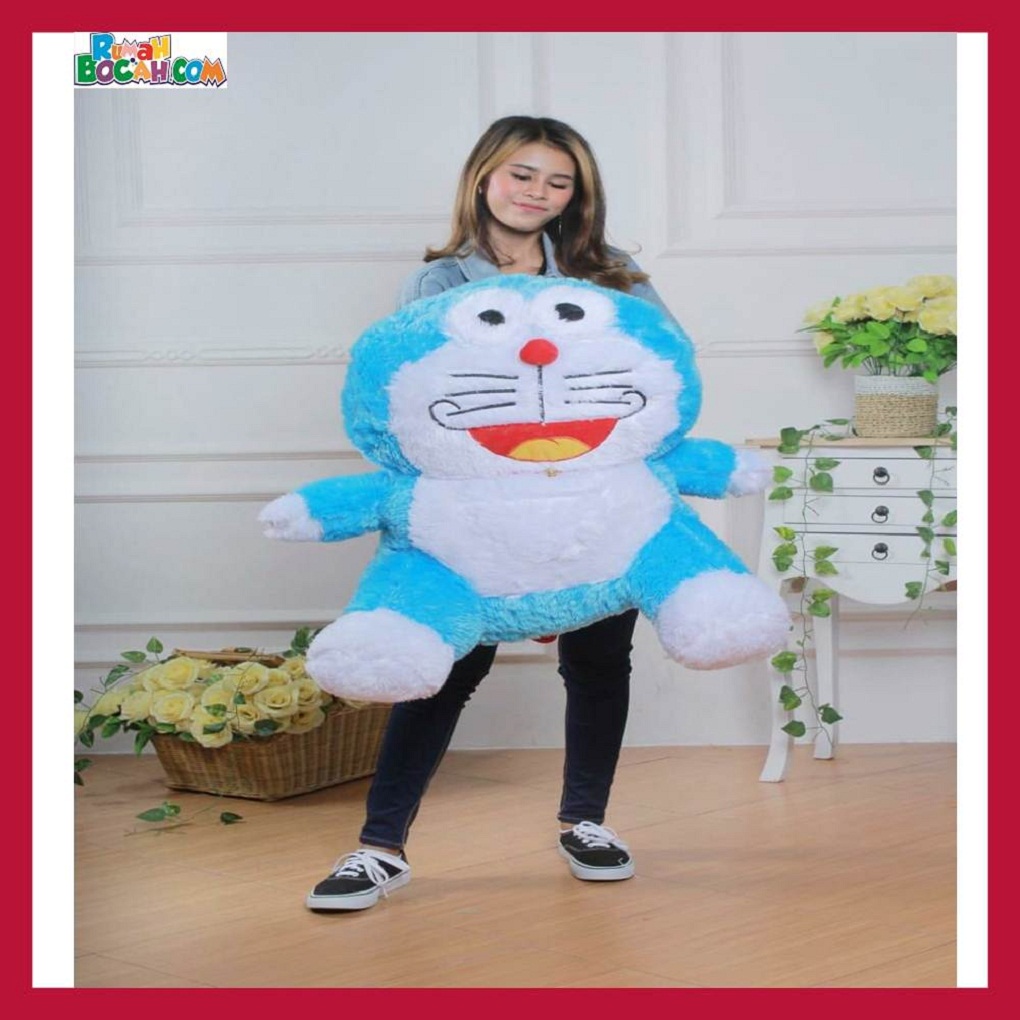 Mainan Kado Ulang Tahun Anak Sahabat Pacar Remaja Perempuan Cewek Boneka Jumbo Besar Doraemon Rasfur JB-min (1)