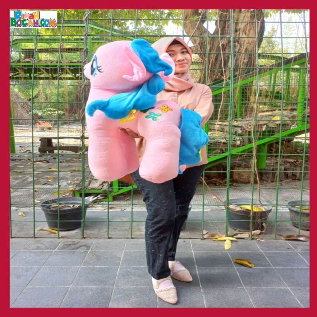 Mainan Kado Ulang Tahun Anak Sahabat Pacar Remaja Perempuan Cewek Boneka Karakter Hewan Kuda Pony JB Pink-min