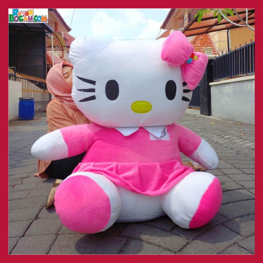 Mainan Kado Ulang Tahun Anak Sahabat Pacar Remaja Perempuan Cewek Boneka Jumbo Besar Hello Kitty SPJ-min
