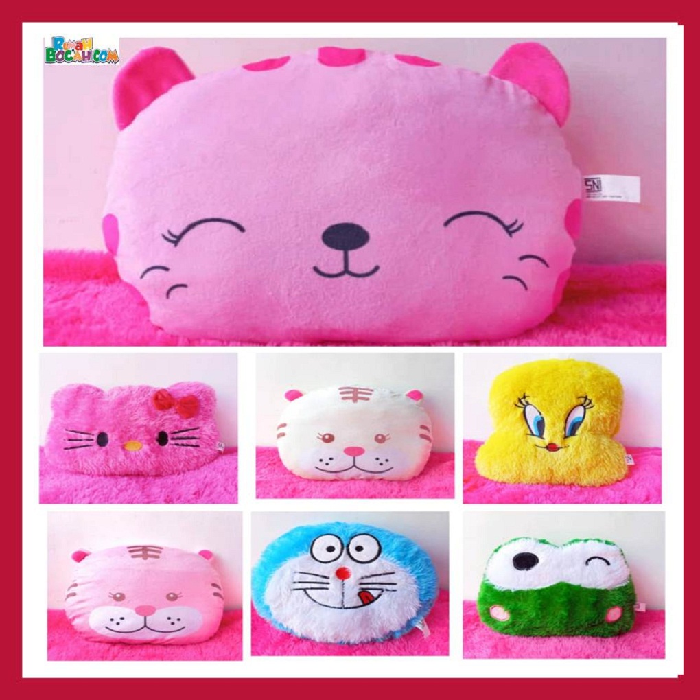 Mainan Kado Ulang Tahun Anak Sahabat Pacar Remaja Perempuan Cewek Boneka Bantal Karakter Doraemon Hello Kitty Keropi Tweety Kucing-min