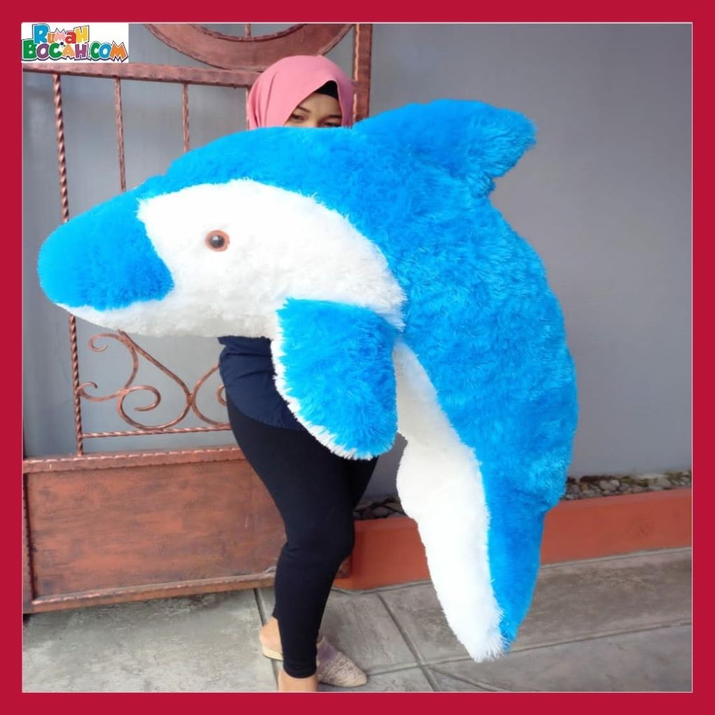 Mainan Kado Ulang Tahun Sahabat Pacar Remaja Anak Perempuan Cewek Laki Laki Cowok Boneka Jumbo Besar Ikan Dolphin Lumba Lumba-min (1)