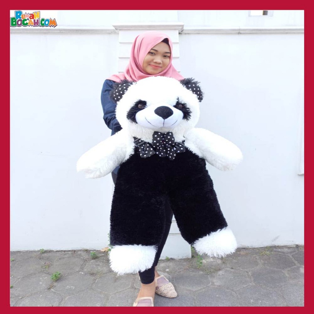 Mainan Kado Ulang Tahun Anak Sahabat Pacar Remaja Perempuan Cewek Boneka Jumbo Besar Teddy Bear Beruang Hitam Jojon XL-min