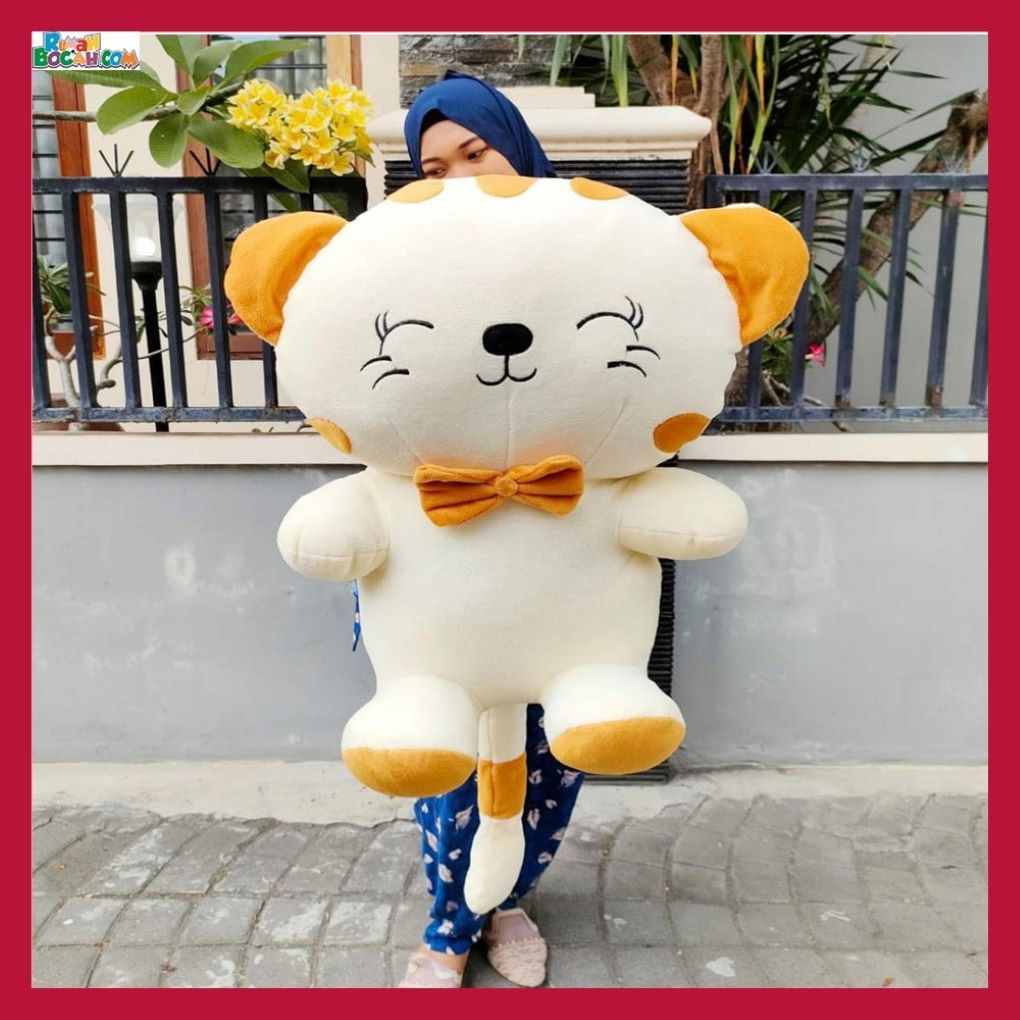 Mainan Kado Ulang Tahun Anniversary Sahabat Pacar Remaja Anak Perempuan Cewek Putri Boneka Jumbo Besar Kawai JB 70 cm Kuning-min