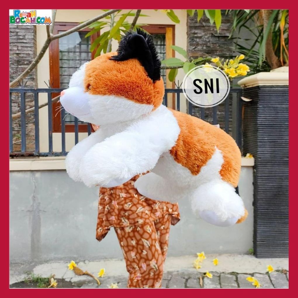 Kado Ulang Tahun Anniversary Istri Sahabat Pacar Remaja Anak Perempuan Cewek Putri Boneka Jumbo Besar Hewan Binatang Kucing Esmeralda JB 90 cm Bungkus Kado-min