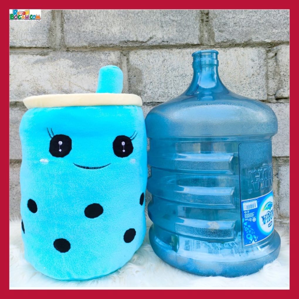 Kado Ulang Tahun Anniversary Pernikahan Anak Remaja Sahabat Pacar Perempuan Cewek Putri Boneka Besar Jumbo Boba XL 50 cm Biru Bungkus Kado-min