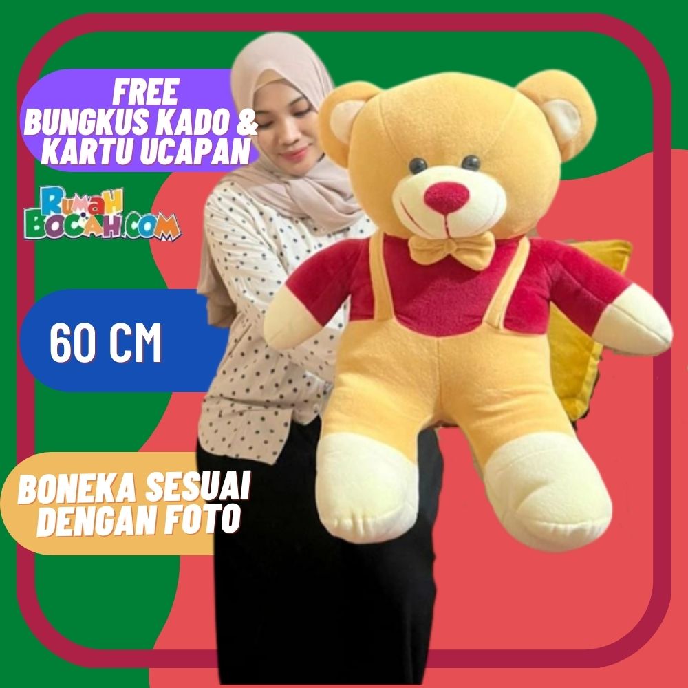 Boneka Jojon Boa 60 cm Merah Kado Ulang Tahun Anniversary